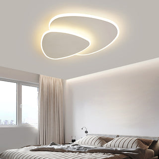 Nordic LED ceiling light with geometric acrylic, energy efficient