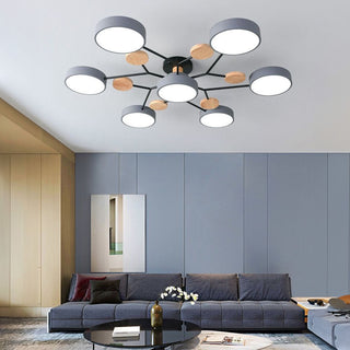 Modern multi-arm chandelier – LED ceiling light, dining room