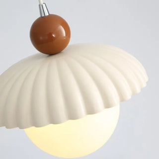 Iron glass ceiling lamp — French provincial interior