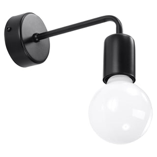 Applique Murale Industrielle Noire – Luminaire Moderne Réglable pour Salon