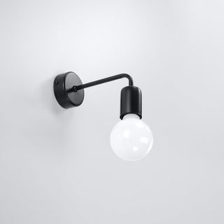 Applique Murale Industrielle Noire – Luminaire Moderne Réglable pour Salon