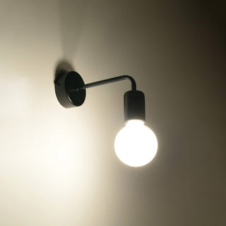 Applique Murale Industrielle Noire – Luminaire Moderne Réglable pour Salon