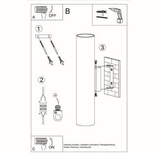 Applique murale blanche moderne – Régulateur de luminosité en métal pour salon