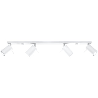 Adjustable Ceiling Light - Modern White Steel Fixture for Living Room Lighting