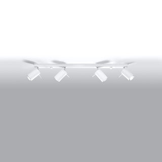 Plafonnier réglable – Luminaire moderne en acier blanc pour l'éclairage du salon