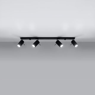 Black Ceiling Light – Adjustable Spotlights | Modern Ceiling Fixture with Warm Ambient Light