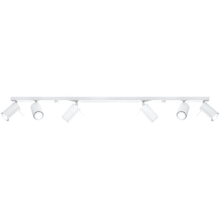 Modern Ceiling Light - 6 Adjustable Spotlights White Ceiling Lamp by Lumavera