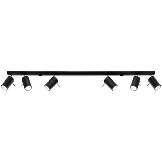 Plafonnier Moderne – Spots Noirs Orientables pour Éclairage de Salon