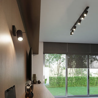 Plafonnier Moderne – Spots Noirs Orientables pour Éclairage de Salon