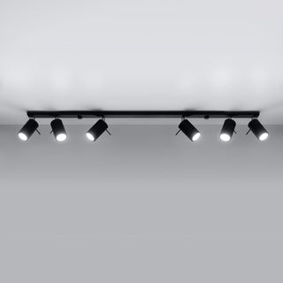 Plafonnier Moderne – Spots Noirs Orientables pour Éclairage de Salon