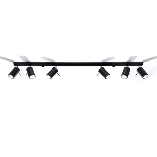 Plafonnier Moderne – Spots Noirs Orientables pour Éclairage de Salon