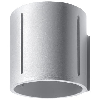 Applique murale moderne en aluminium – Lampe murale grise | Applique murale LED minimaliste pour chambre et couloir