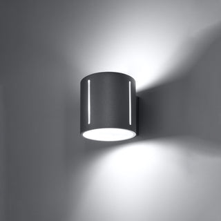 Applique murale moderne en aluminium – Lampe murale grise | Applique murale LED minimaliste pour chambre et couloir