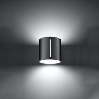 Applique murale moderne en aluminium – Lampe murale grise | Applique murale LED minimaliste pour chambre et couloir