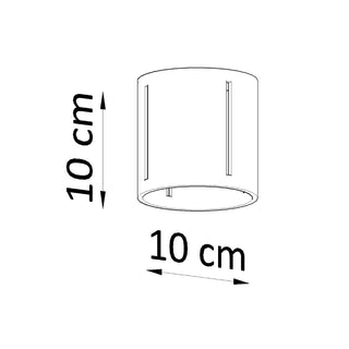Black Cylindrical Ceiling Light – Modern Compact Lighting for Hallways & Offices