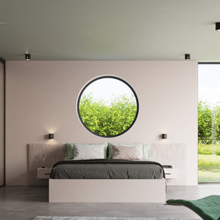 Black Cylindrical Ceiling Light – Modern Compact Lighting for Hallways & Offices