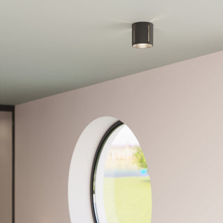 Black Cylindrical Ceiling Light – Modern Compact Lighting for Hallways & Offices