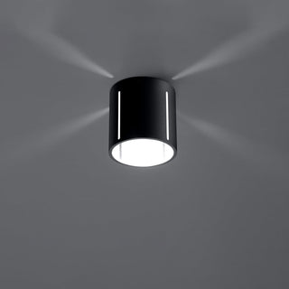 Black Cylindrical Ceiling Light – Modern Compact Lighting for Hallways & Offices