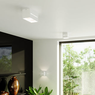 Plafonnier Blanc en Aluminium – Éclairage de Couloir Moderne | Luminaire Asterion Lumavera