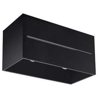 Plafonnier noir perforé – Luminaire moderne en aluminium | Éclairage ambiant doux