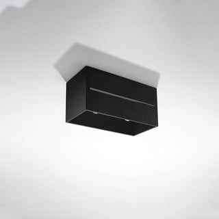 Plafonnier noir perforé – Luminaire moderne en aluminium | Éclairage ambiant doux