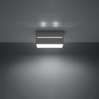 Plafonnier moderne | Luminaire en aluminium gris - Éclairage de salon par Lumavera