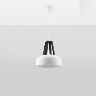 Suspension Bois Acier – Suspension Moderne pour Salle à Manger avec Éclairage Ambiant Chaleureux