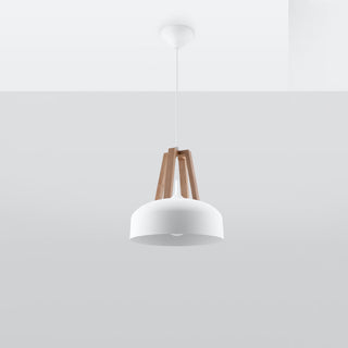 Suspension en bois blanc – Suspension scandinave avec finition en bois chaleureux