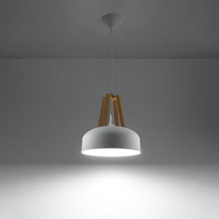 Suspension en bois blanc – Suspension scandinave avec finition en bois chaleureux