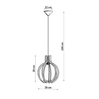 Suspension en bois scandinave - Luminaire en bois naturel | Modèle Arvendia