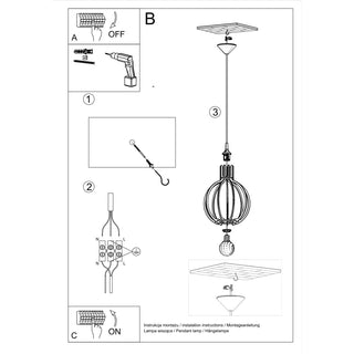 Suspension en bois scandinave - Luminaire en bois naturel | Modèle Arvendia