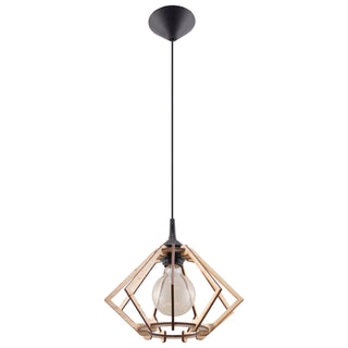 Suspension en bois naturel – Suspension scandinave pour éclairage de salon