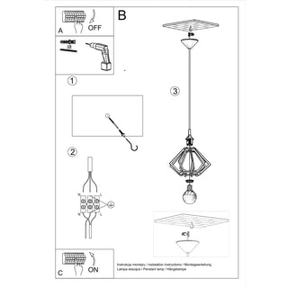 Suspension en bois naturel – Suspension scandinave pour éclairage de salon