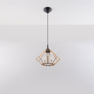 Suspension en bois naturel – Suspension scandinave pour éclairage de salon