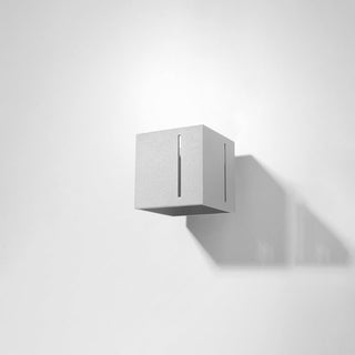 Modern Wall Light - Gray Aluminum Minimalist Wall Sconce for Ambient Lighting