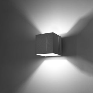 Modern Wall Light - Gray Aluminum Minimalist Wall Sconce for Ambient Lighting