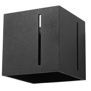 Modern Black Wall Light – Perforated Metal Sconce | LED Compatible Ambient Lighting
