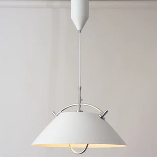 Adjustable Nordic pendant side view — modern dining ceiling lamp