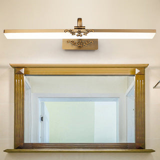 Classic metal acrylic bronze vintage bathroom sconce — wall lamp