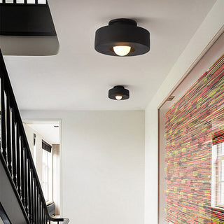 Modern Flush Mount Light - Round Kitchen Ceiling Fixture | Eco Friendly Lighting