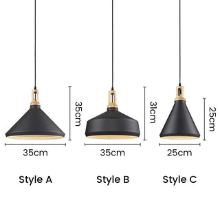 Geometric aluminum pendant detail — minimalist modern fixture
