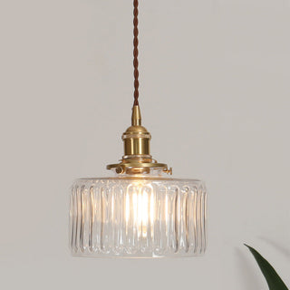 Nordic single pendant with retro clear glass shade