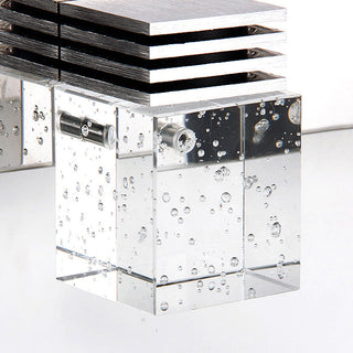 Crystal Vanity Wall Light – Luxury Silver LED Bathroom Lighting Fixture