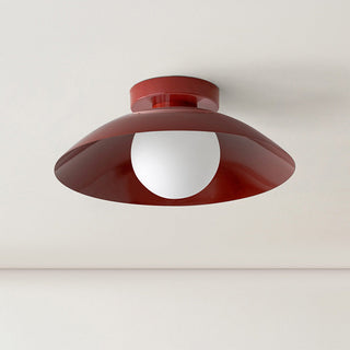 Modern round metal ceiling lamp for kitchen, flush mount