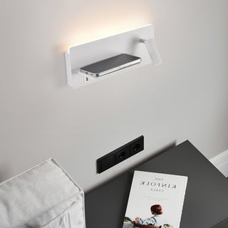 Modern bedside LED wall light adjustable iron — reading sconce