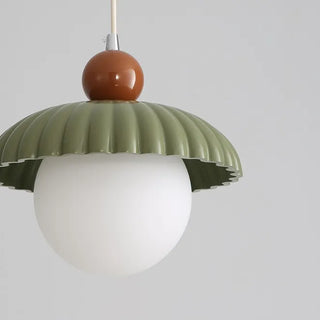 Suspension française – Petit plafonnier pour salon avec lumière chaude et luminaire en verre et fer forgé