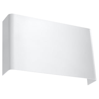 Applique murale blanche moderne – Lampe murale en acier | Une touche lumineuse chic pour le salon