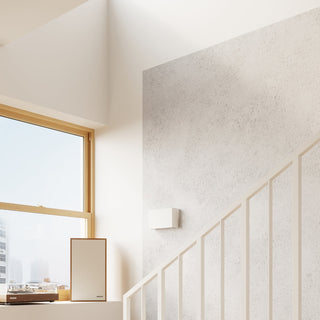 Applique murale blanche moderne – Lampe murale en acier | Une touche lumineuse chic pour le salon