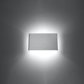 Applique murale blanche moderne – Lampe murale en acier | Une touche lumineuse chic pour le salon