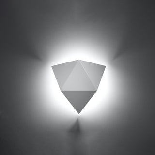 Applique murale moderne | Luminaire élégant en acier blanc pour salon